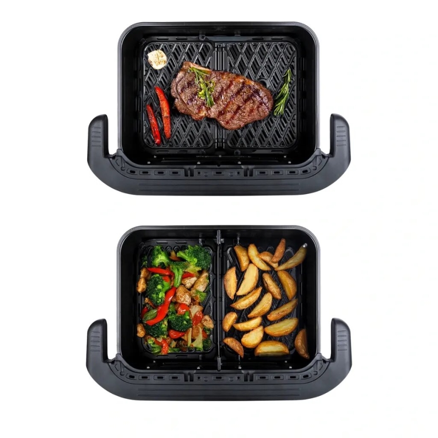 TESLA Electronics AirCook - Freidora de aire digital multifuncional dual 10 l 2400W/230V