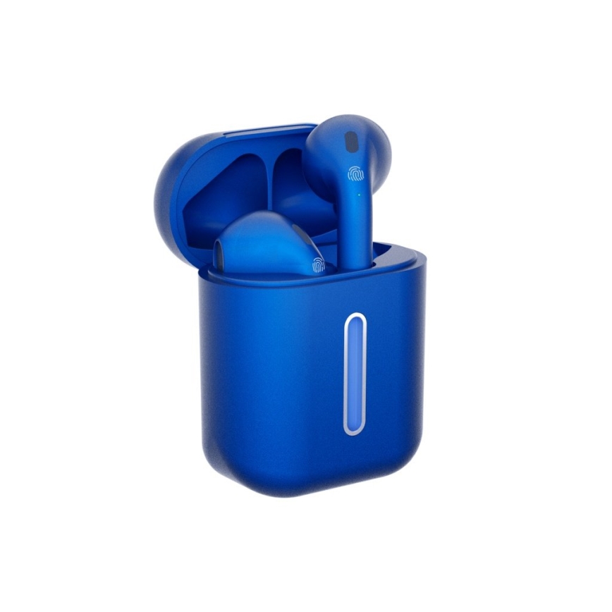 TESLA Electronics - Auriculares inalámbricos 300 mAh + 2x 25 mAh IPX4 azul