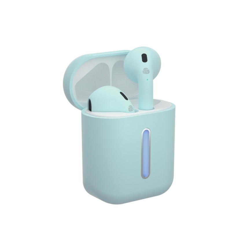 TESLA Electronics - Auriculares inalámbricos 300 mAh + 2x 25 mAh IPX4 turquesa