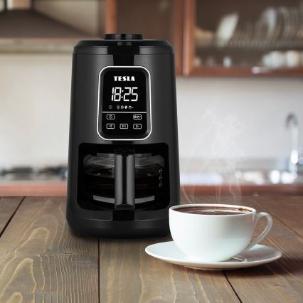 TESLA Electronics - Cafetera con molinillo 2en1 900W/230V