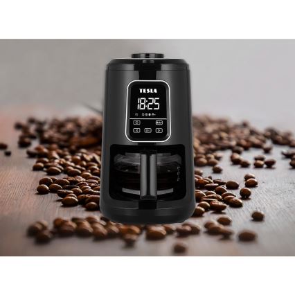 TESLA Electronics - Cafetera con molinillo 2en1 900W/230V