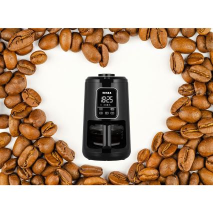 TESLA Electronics - Cafetera con molinillo 2en1 900W/230V