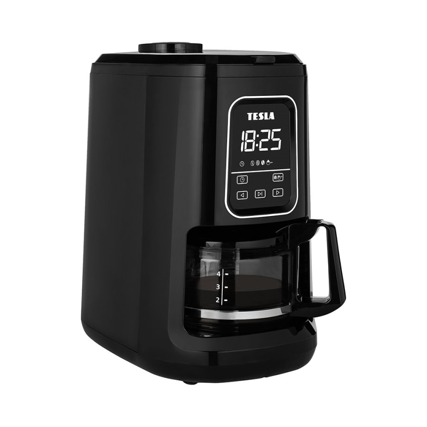 TESLA Electronics - Cafetera con molinillo 2en1 900W/230V