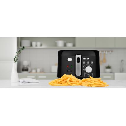 TESLA Electronics EasyCook - Freidora de aceite 2,5 l 1800W/230V