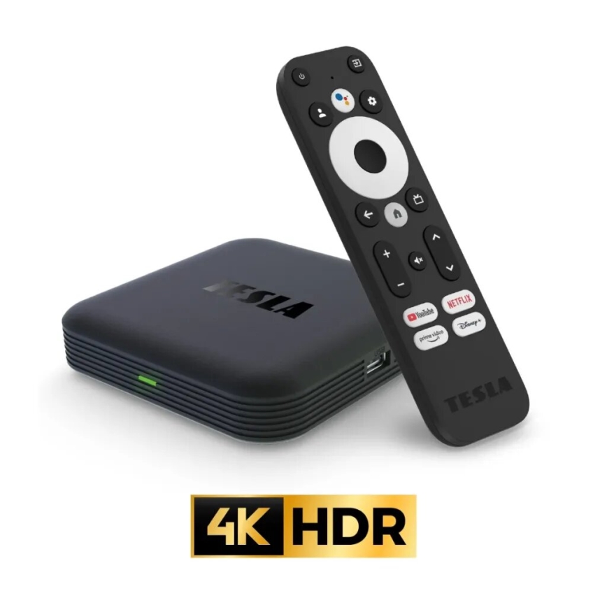 TESLA Electronics MediaBox - Reproductor multimedia UHD con Wi-Fi + mando a distancia