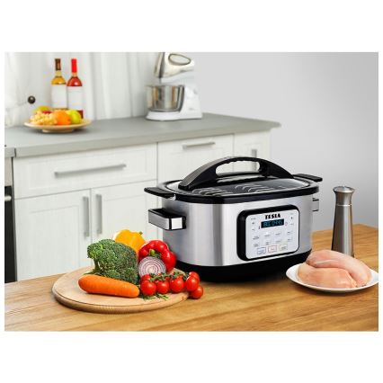 TESLA Electronics MultiCook - Olla eléctrica multifunción 6 l 10en1 1250W/230V