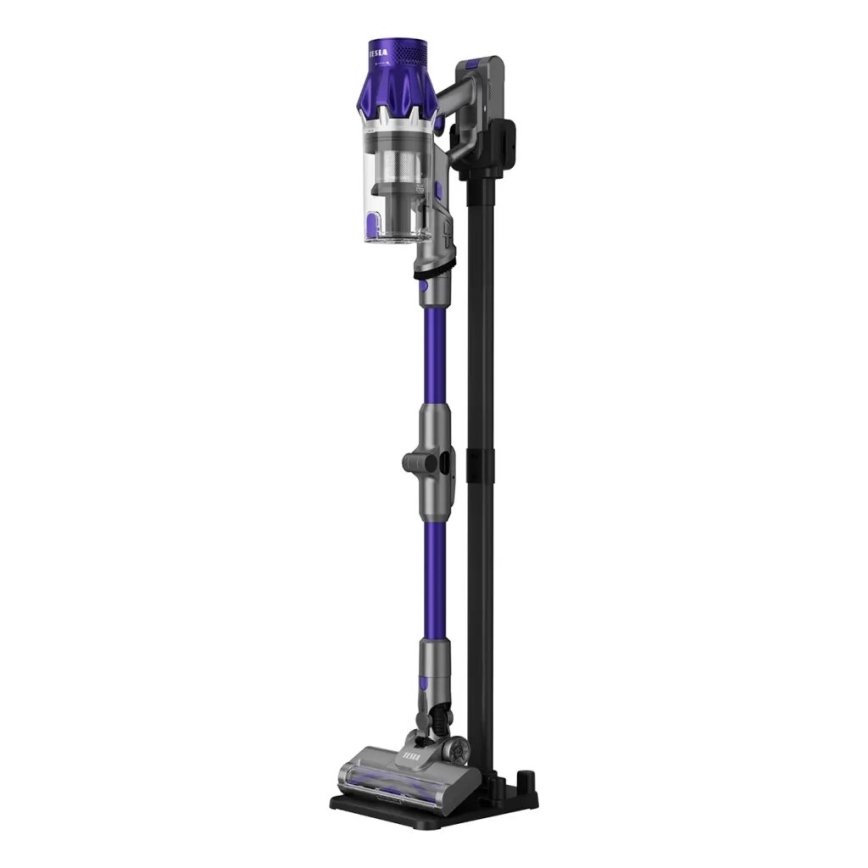 TESLA Electronics PureStar - Aspiradora inalámbrica flexible tipo barra 2 en 1 250W/2200 mAh gris/morado