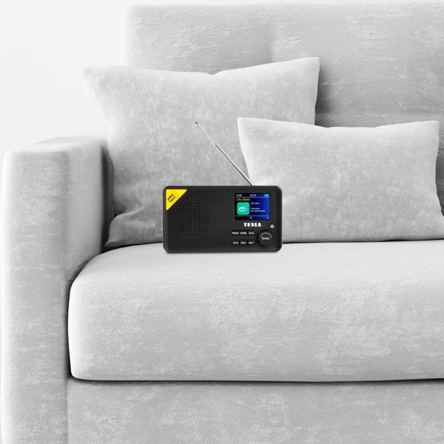 TESLA Electronics - Radio DAB+ FM 5W/4000 mAh negro