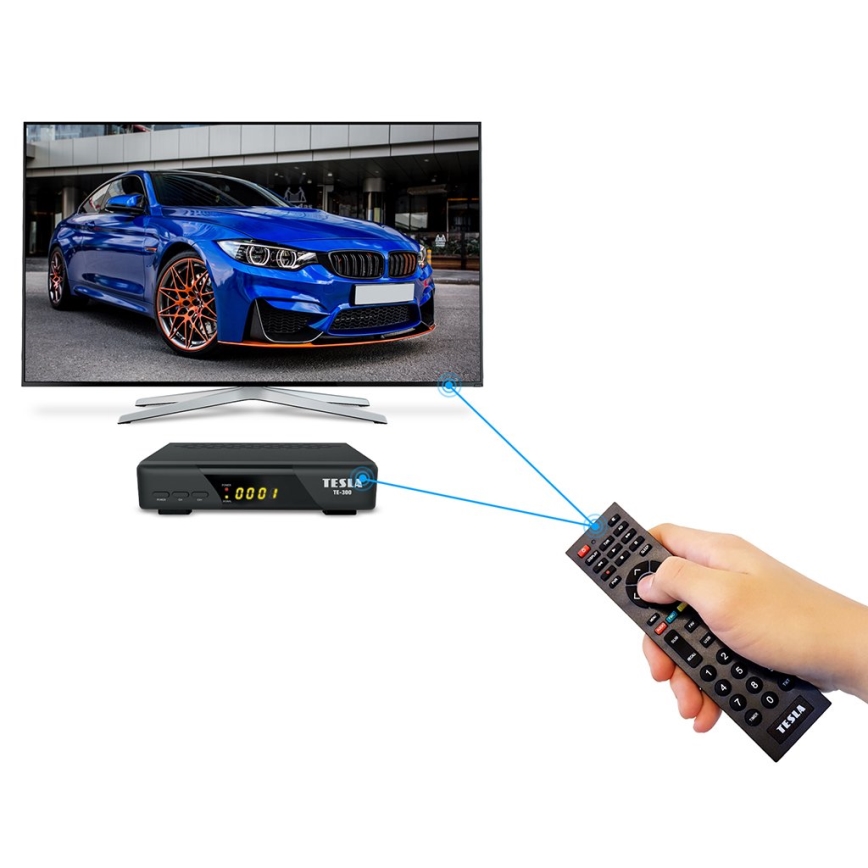 TESLA Electronics - Receptor DVB-T2 H.265 (HEVC), HDMI-CEC + mando a distancia