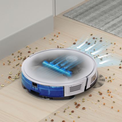 TESLA Electronics RoboStar - Robot aspirador inteligente 2en1 2600 mAh Wi-Fi blanco + control remoto