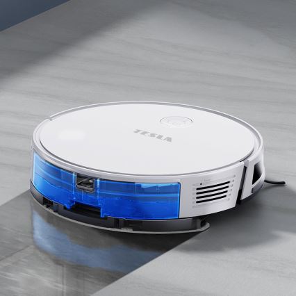 TESLA Electronics RoboStar - Robot aspirador inteligente 2en1 2600 mAh Wi-Fi blanco + control remoto
