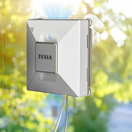 TESLA Electronics RoboStar - Limpiacristales inteligente con pulverizador de agua 72W/230V/650 mAh Wi-Fi + control remoto