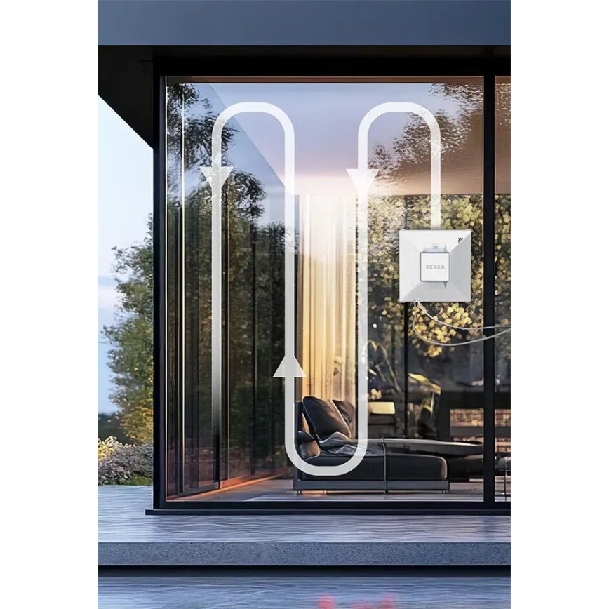 TESLA Electronics RoboStar - Limpiacristales inteligente con pulverizador de agua 72W/230V/650 mAh Wi-Fi + control remoto