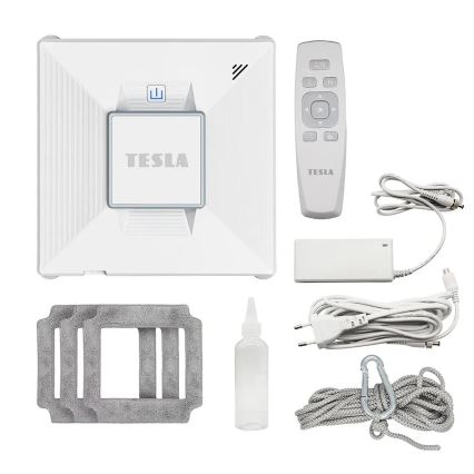 TESLA Electronics RoboStar - Limpiacristales inteligente con pulverizador de agua 72W/230V/650 mAh Wi-Fi + control remoto