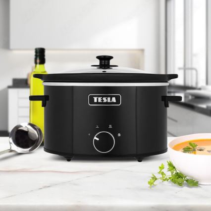 TESLA Electronics SlowCook - Olla de cocción lenta 3,5 l 200W/230V
