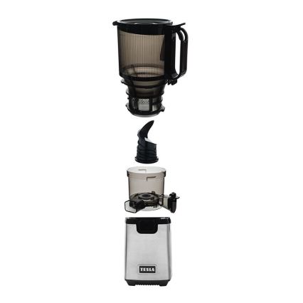 TESLA Electronics SlowJuicer Deluxe - Extractor de jugos lento 250W/230V acero inoxidable