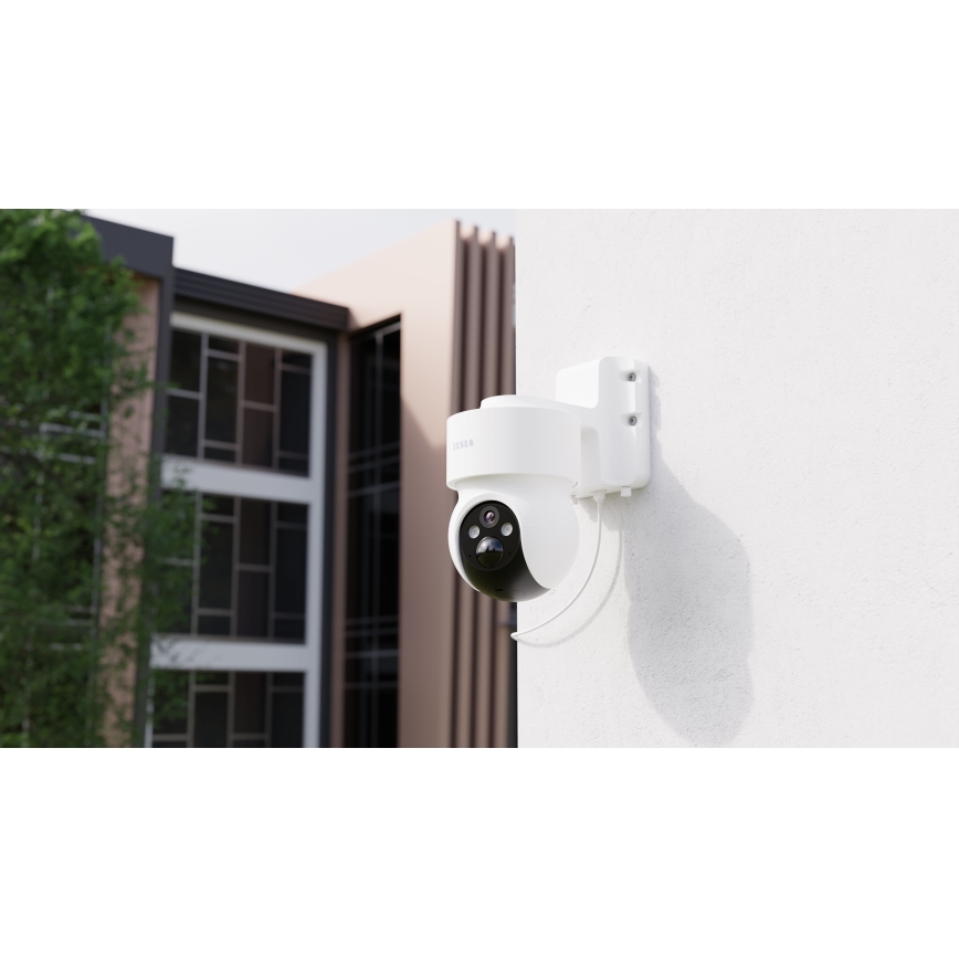 TESLA Smart - Cámara inteligente para exteriores con sensor 360 4G 2K 1296p 9600 mAh 5V IP65