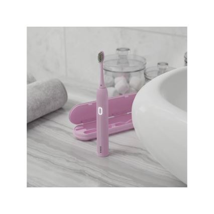 TESLA Smart - Cepillo de dientes sónico inteligente TS200 DELUXE rosa