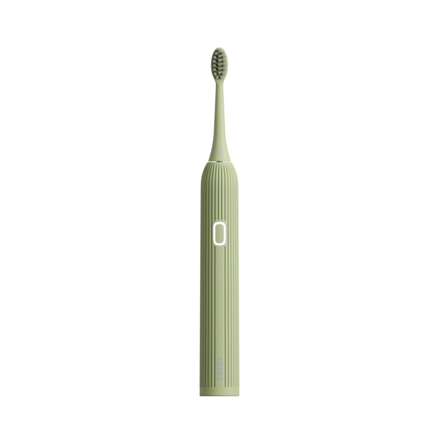TESLA Smart - Cepillo de dientes sónico inteligente TS200 DELUXE verde