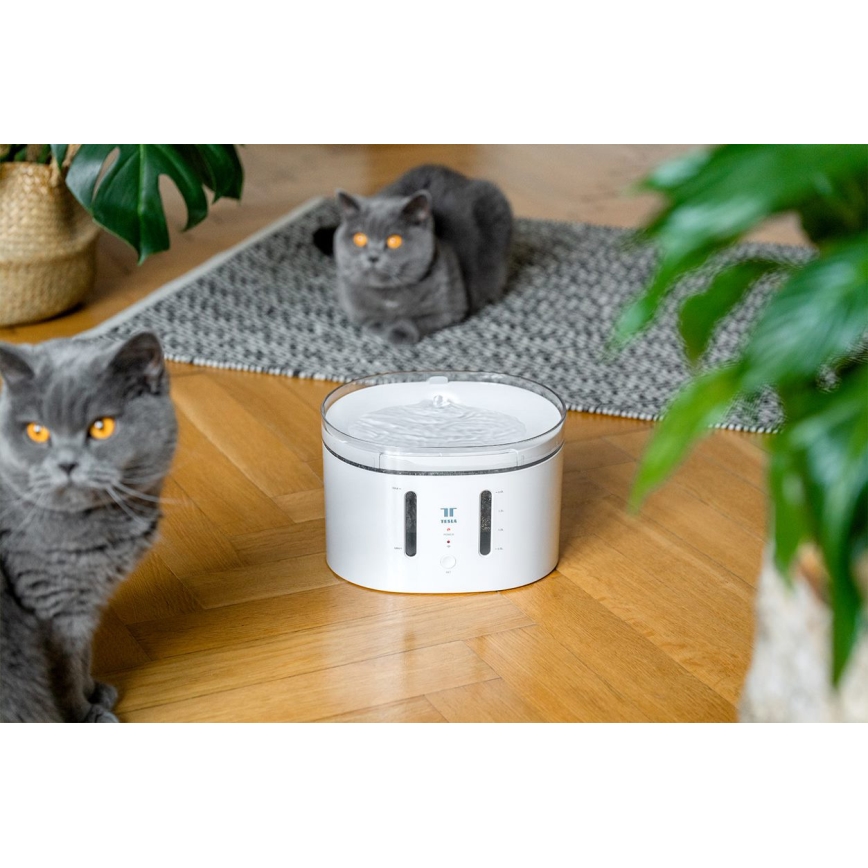 TESLA Smart - Fuente inteligente para mascotas con esterilización UV 2,5 l 5V Wi-Fi