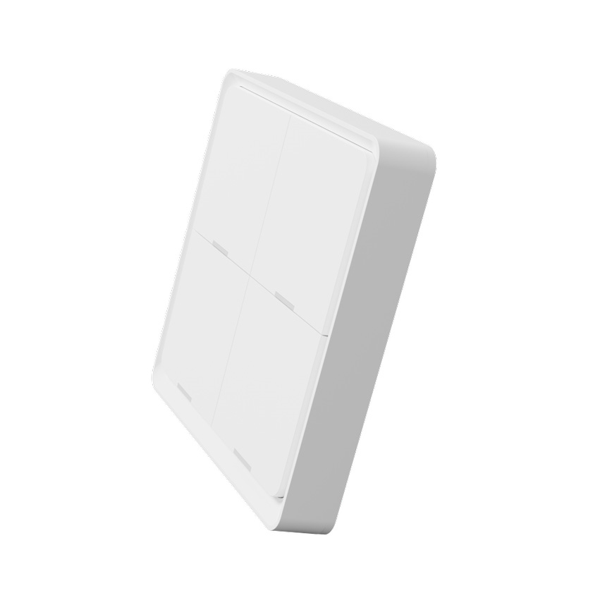 TESLA Smart - Interruptor inalámbrico inteligente para el hogar 4P 1xCR2430 ZigBee