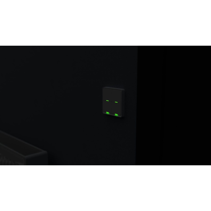 TESLA Smart - Interruptor inalámbrico inteligente para el hogar 4P 1xCR2430 ZigBee
