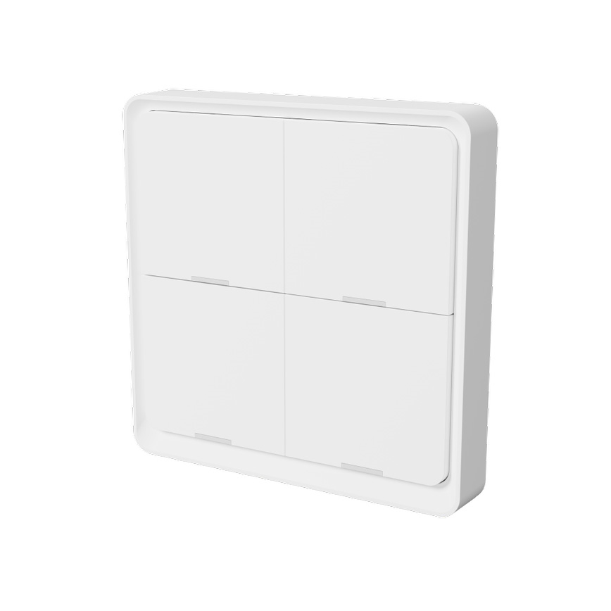 TESLA Smart - Interruptor inalámbrico inteligente para el hogar 4P 1xCR2430 ZigBee