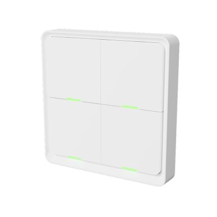 TESLA Smart - Interruptor inalámbrico inteligente para el hogar 4P 1xCR2430 ZigBee