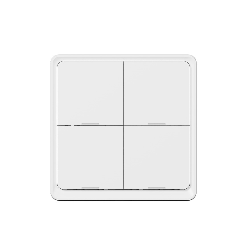 TESLA Smart - Interruptor inalámbrico inteligente para casa 4P 1xCR2430 ZigBee