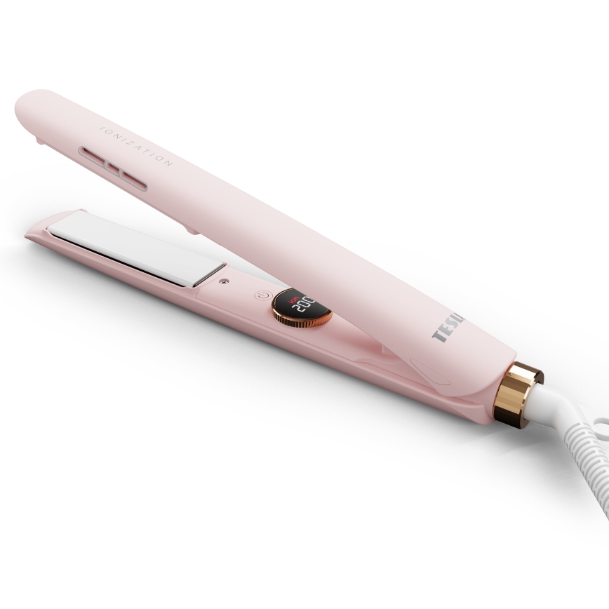 TESLA Smart - Plancha de pelo con LED mostrar 48W/230V