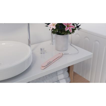 TESLA Smart - Plancha de pelo con LED mostrar 48W/230V