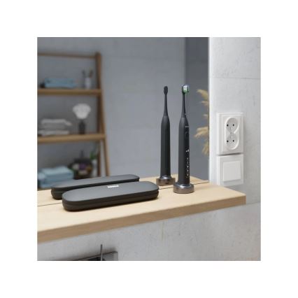 TESLA Smart - SET 4x Cabezal de repuesto para cepillo de dientes sónico TS400 negro