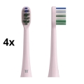 TESLA Smart - SET de 4 cabezales de repuesto para cepillo sónico TS400 rosa