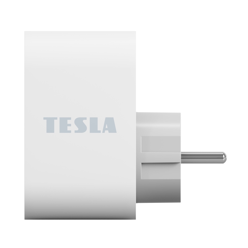 TESLA Smart - Toma inteligente 3680W/230V/16A Type F/E 2xUSB-A + 1xUSB-C Wi-Fi