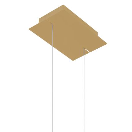 Thoro TH.175 - Lámpara LED colgante RIO LED/50W/230V CRI 90 3000K diá. 78 cm dorado
