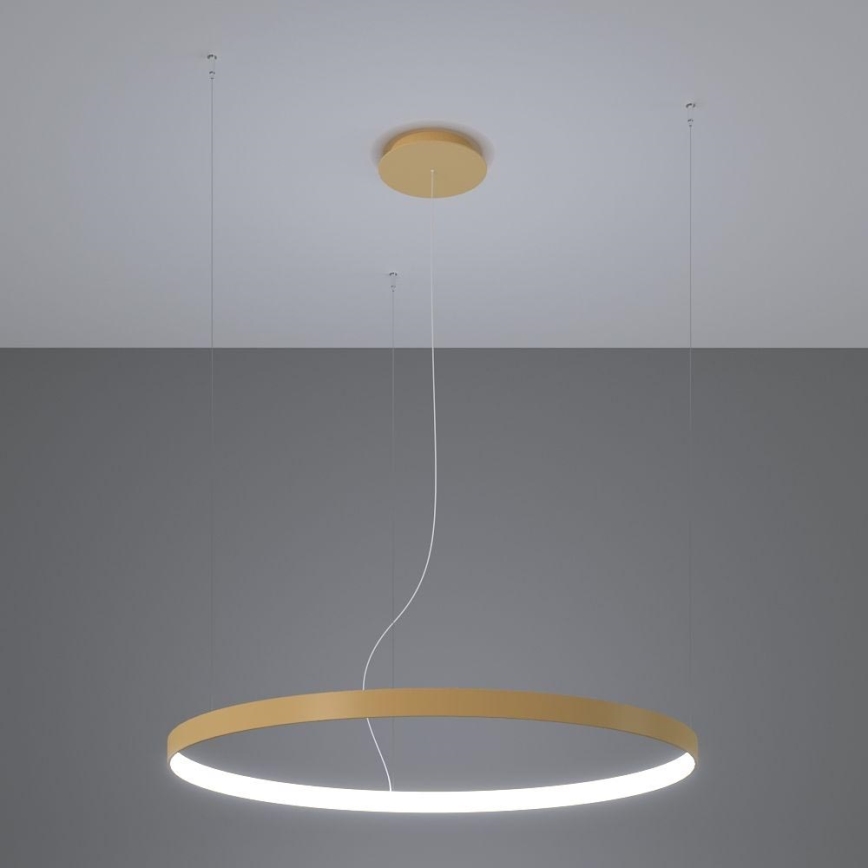 Thoro TH.181 - LED  Lámpara colgante RIO LED /50W/230V CRI 95 4000K diá. 78 cm dorado