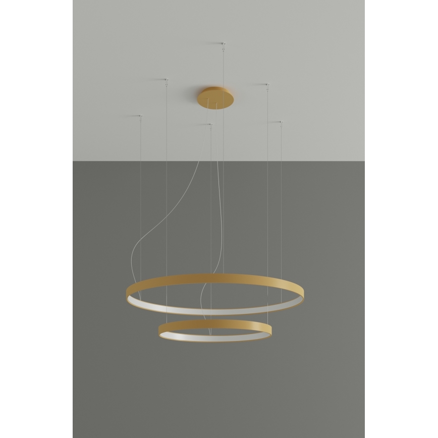 Thoro TH.214 - Lámpara LED colgante RIO LED/80W/230V CRI 90 3000K dorado
