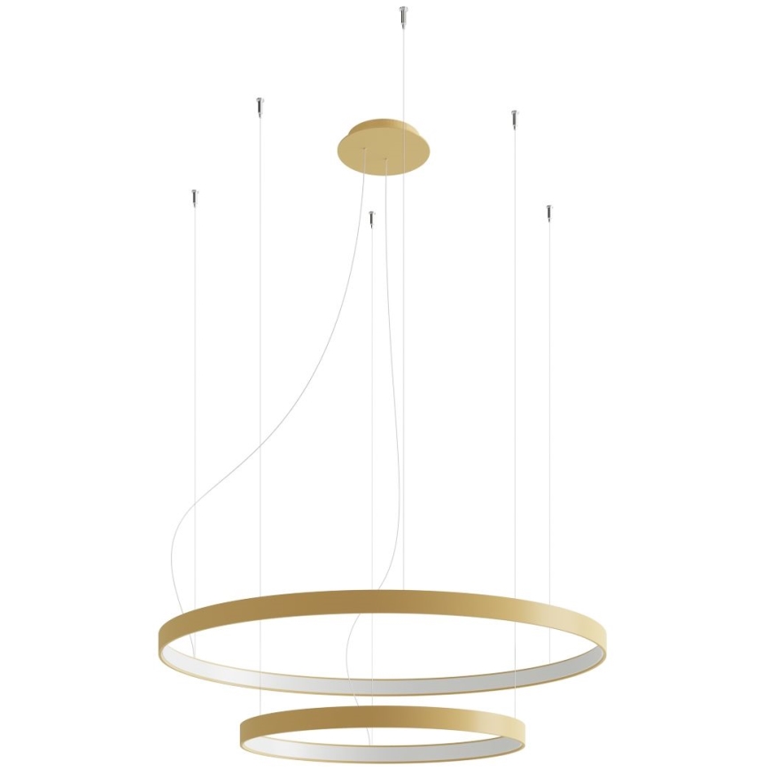 Thoro TH.214 - Lámpara LED colgante RIO LED/80W/230V CRI 90 3000K dorado