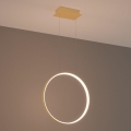 Thoro TH.220 - Lámpara LED colgante RIO LED/30W/230V CRI 90 3000K diá. 55 cm dorado