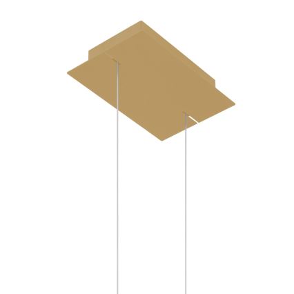 Thoro TH.220 - Lámpara LED colgante RIO LED/30W/230V CRI 90 3000K diá. 55 cm dorado