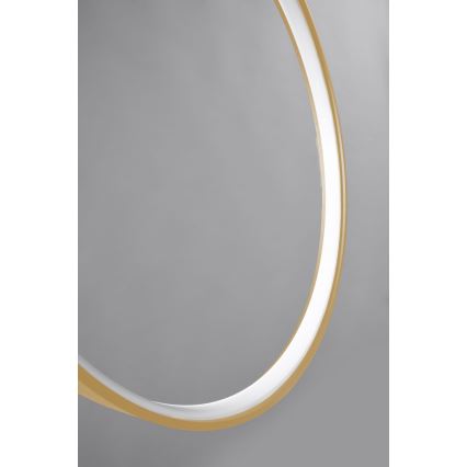 Thoro TH.221 - Lámpara LED colgante RIO LED/30W/230V CRI 95 4000K diá. 55 cm dorado