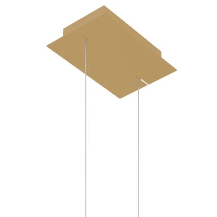 Thoro TH.221 - Lámpara LED colgante RIO LED/30W/230V CRI 95 4000K diá. 55 cm dorado