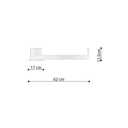 Thoro TH.222 - Plafón LED RIO LED/30W/230V CRI 90 3000K diá. 55 cm dorado