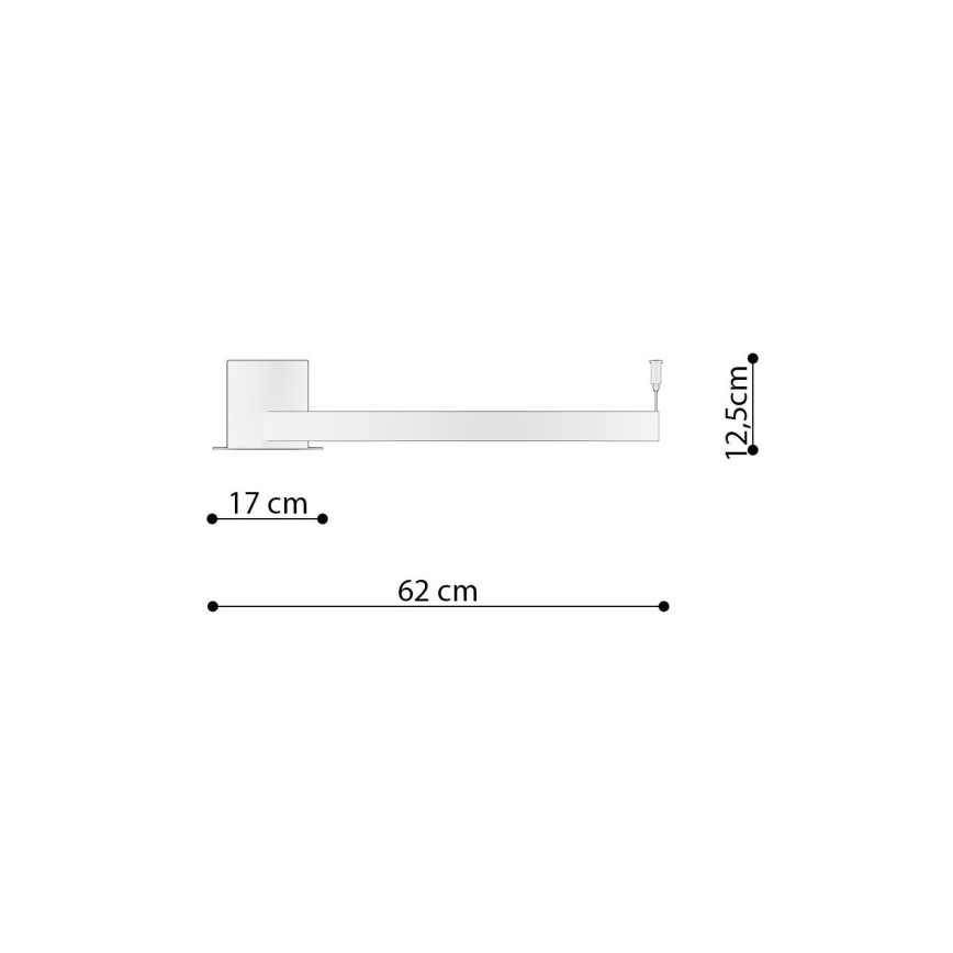 Thoro TH.222 - Plafón LED RIO LED/30W/230V CRI 90 3000K diá. 55 cm dorado