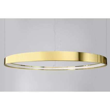 Thoro TH.246 - Lámpara LED colgante RIO LED/50W/230V CRI 90 3000K diá. 78 cm dorado