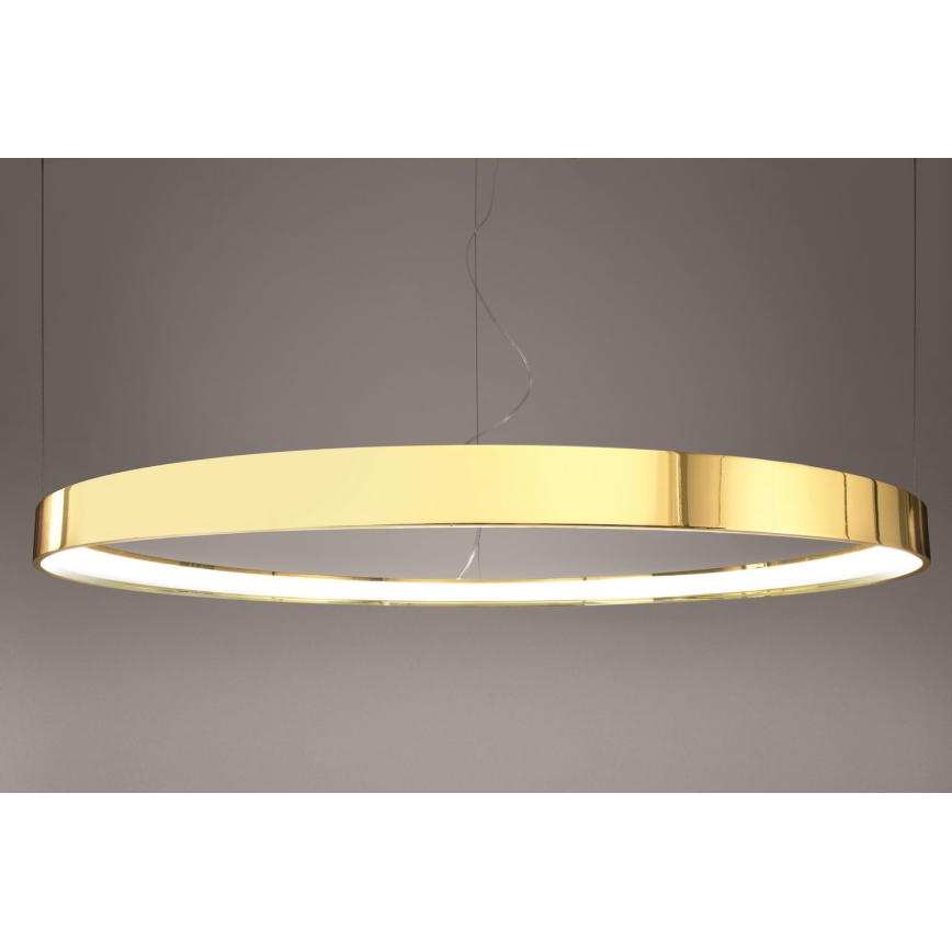 Thoro TH.246 - Lámpara LED colgante RIO LED/50W/230V CRI 90 3000K diá. 78 cm dorado