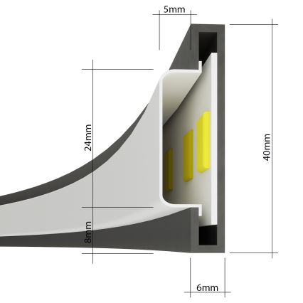 Thoro TH.246 - Lámpara LED colgante RIO LED/50W/230V CRI 90 3000K diá. 78 cm dorado