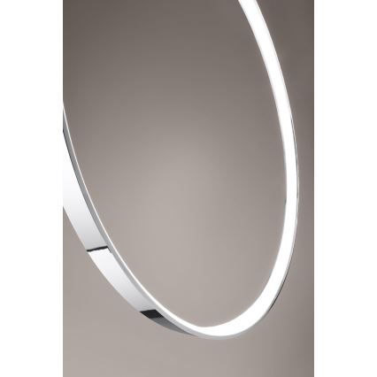 Thoro TH.249 - Lámpara LED colgante RIO LED/50W/230V CRI 90 4000K diá. 78 cm cromo brillante