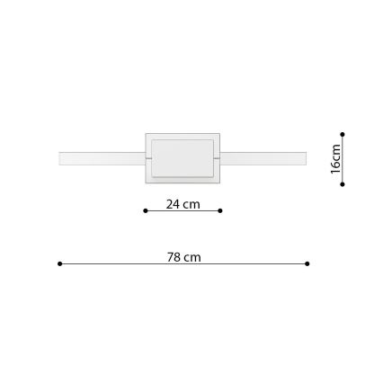 Thoro TH.249 - Lámpara LED colgante RIO LED/50W/230V CRI 90 4000K diá. 78 cm cromo brillante