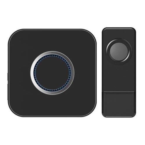 Timbre inalámbrico 3xAAA IP55 negro